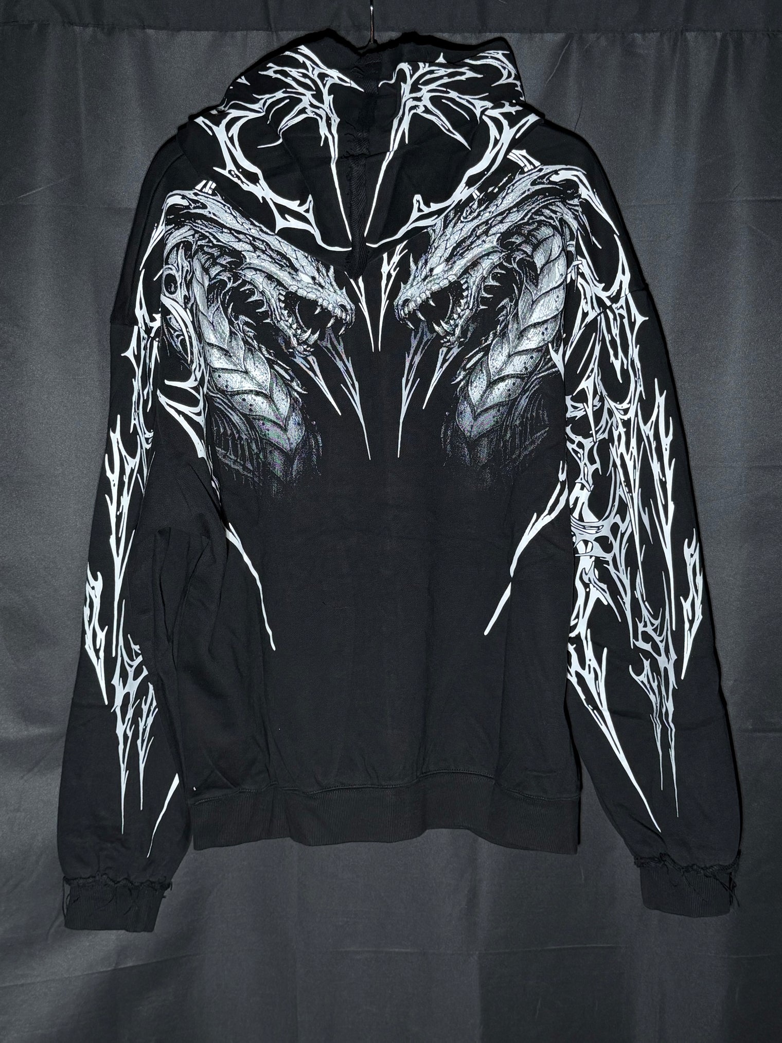Tarnished Leviathan Oversized Zip-up hoodie
