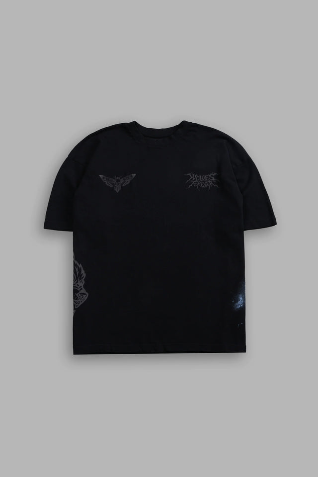 Dark Legacy "Side By Side" Series Premium Oversized Tee in Black