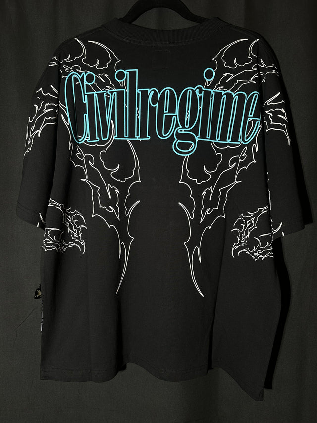 Wrath Of Geto "Side By Side" 199X Oversized Tee in Black