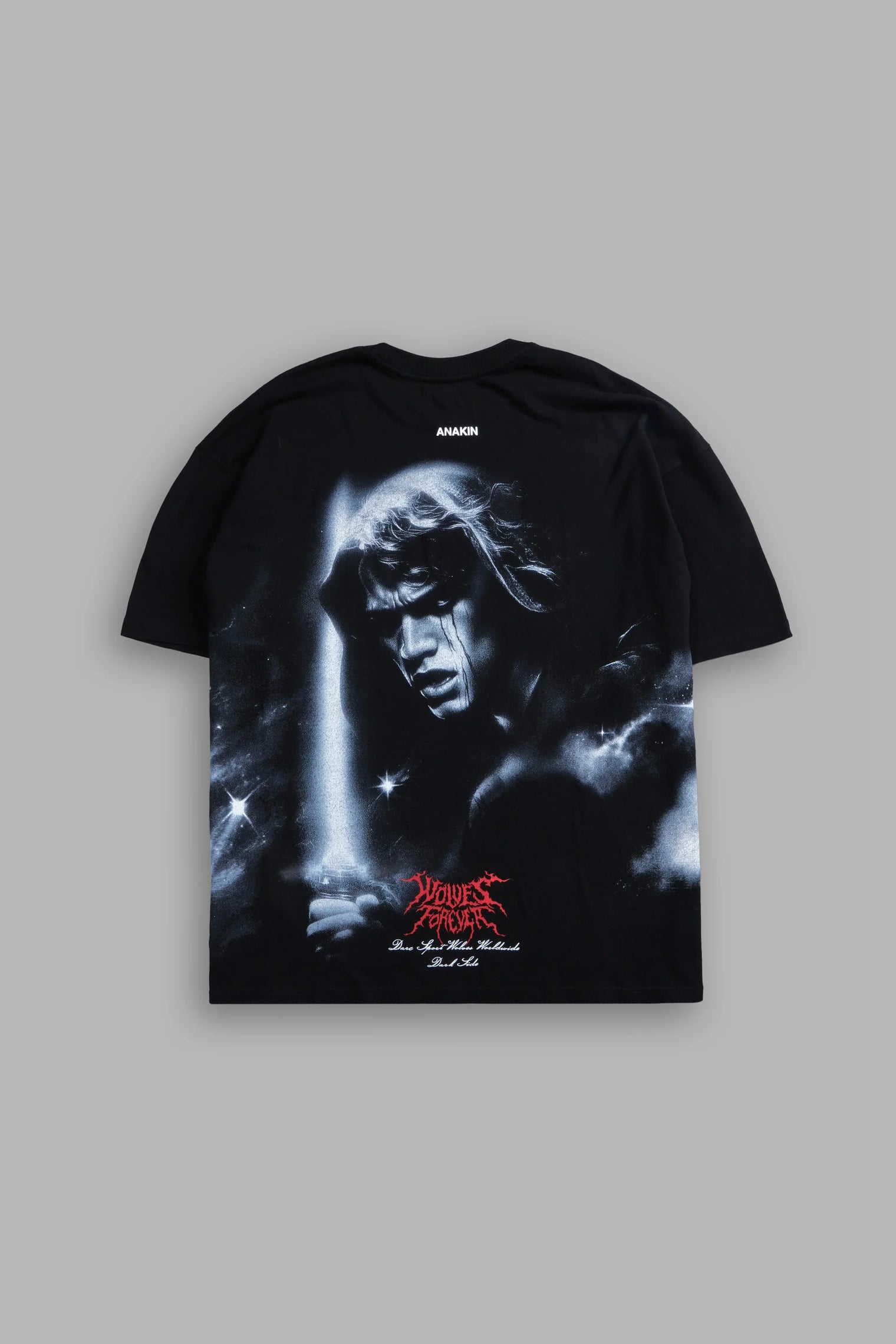 Dark Fate "Side By Side" Series Premium Oversized Tee in Black
