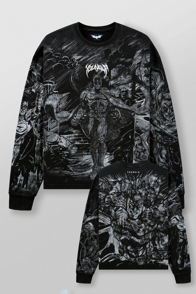 8002 - Batman Comic Longsleeves