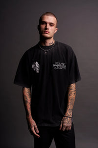 Come To The Dark Side "Premium" Oversized Tee in Black