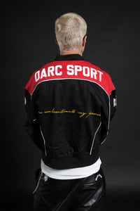 You Underestimate My Power Grit Road Racing Jacket in Black/Red