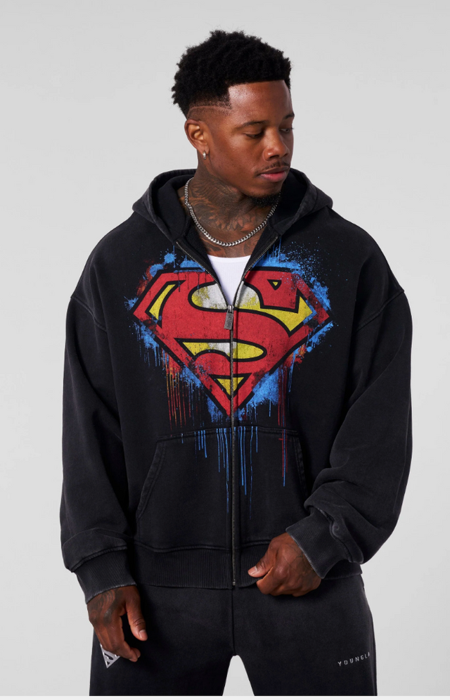 5011 - Superman Drip Zip-Ups