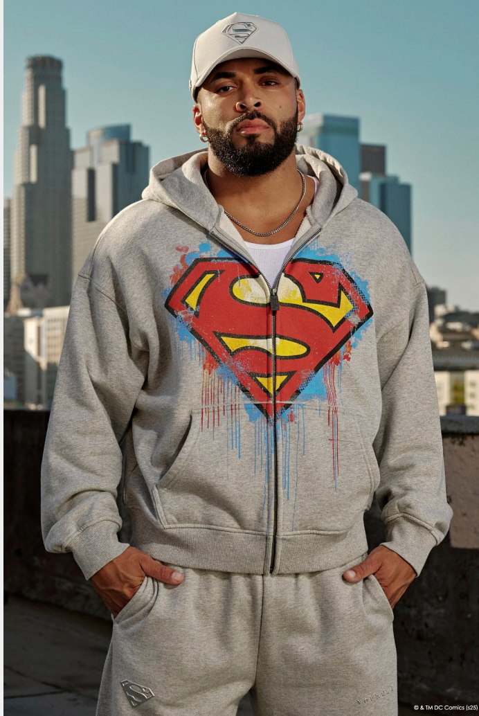 5011 - Superman Drip Zip-Ups