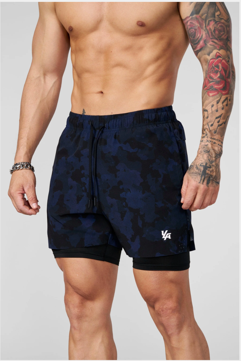1047 - Camo Compression Shorts