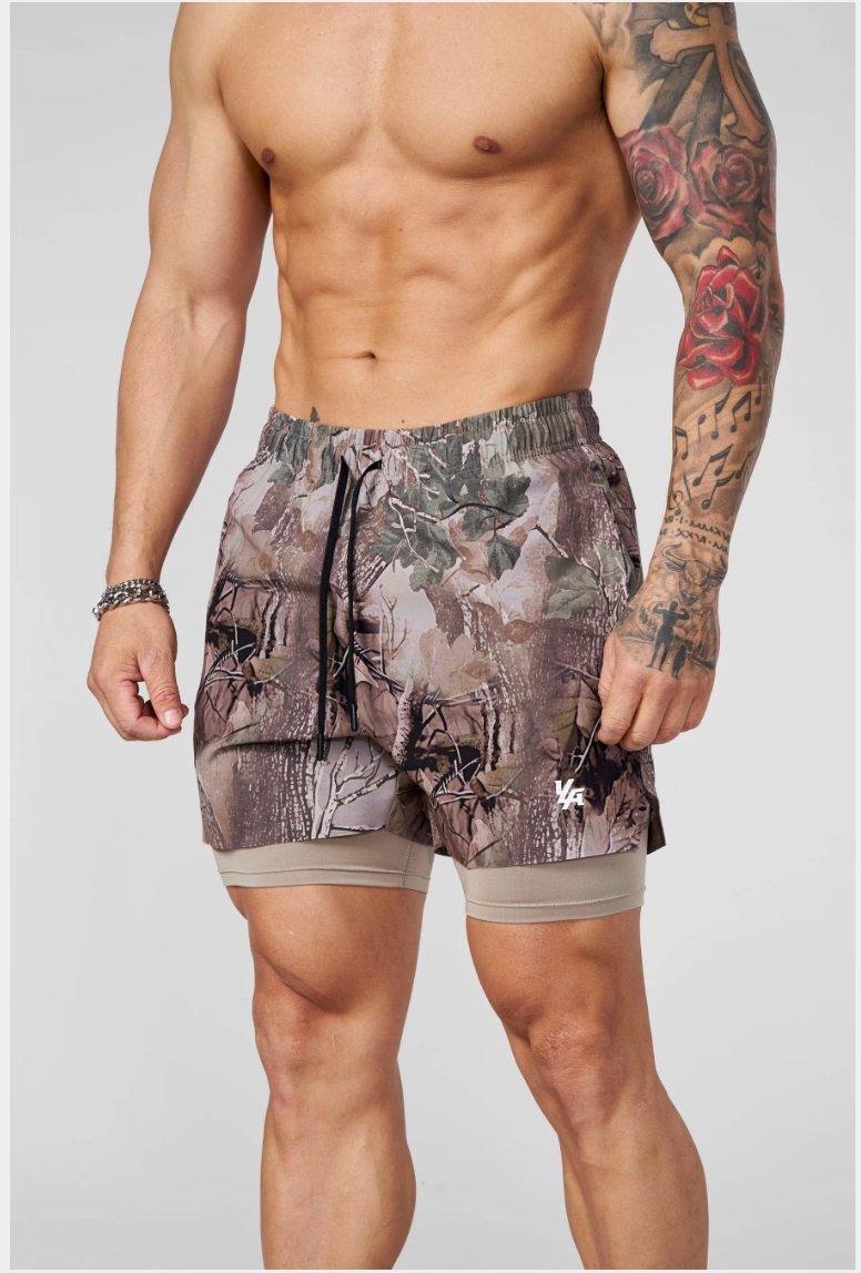 1047 - Camo Compression Shorts