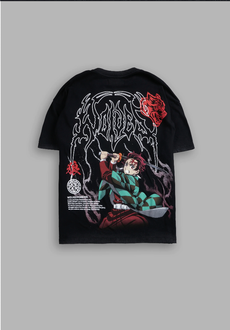 NFGU Tanjiro "Premium" Oversized Tee in Black