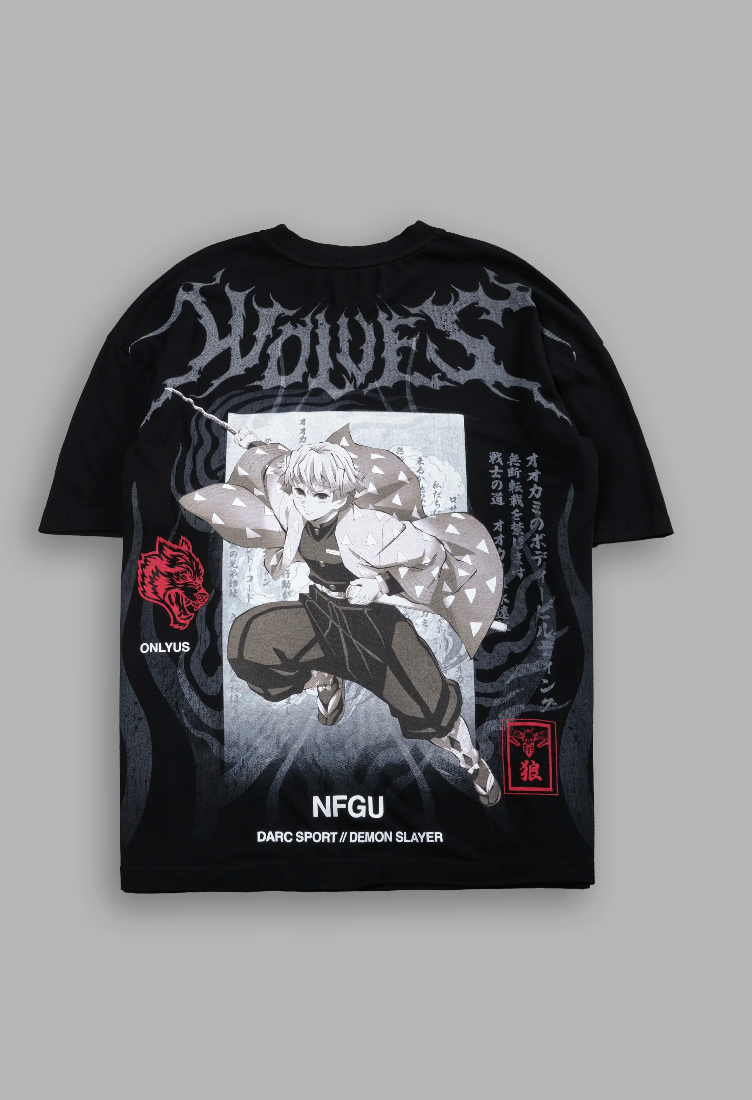 Zenitsu NFGU Premium Oversized Tee in Black