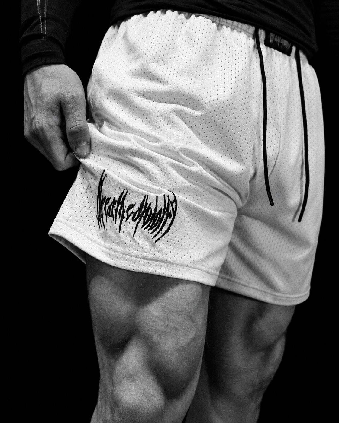 Mens Bodybuilding Mesh shorts