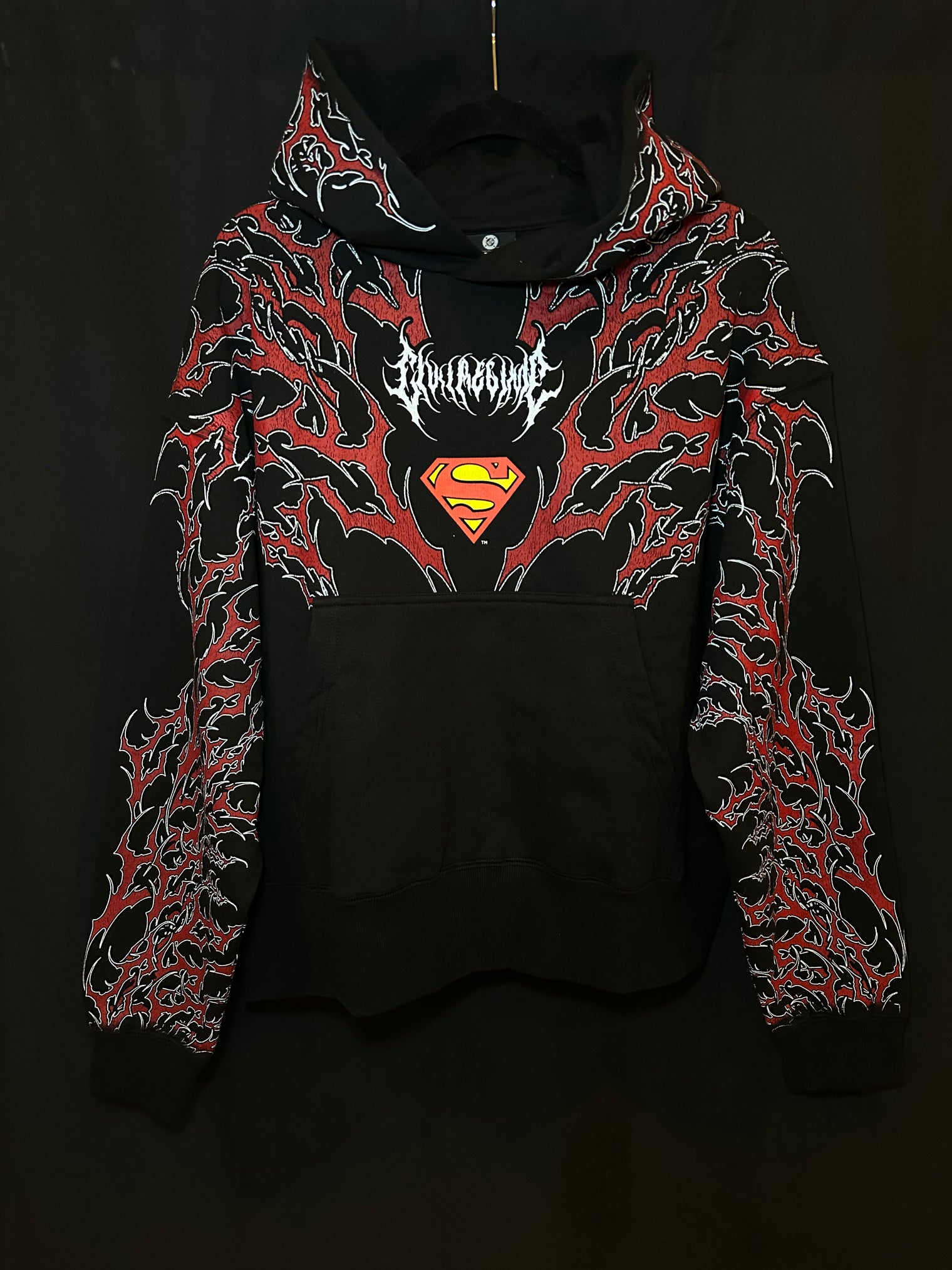 Red Death Forever Hoodie in Black