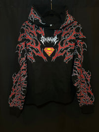 Red Death Forever Hoodie in Black