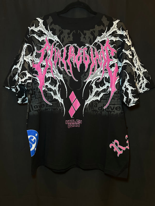 Dead Laugh "Side By Side" 199X Oversized Tee in Black