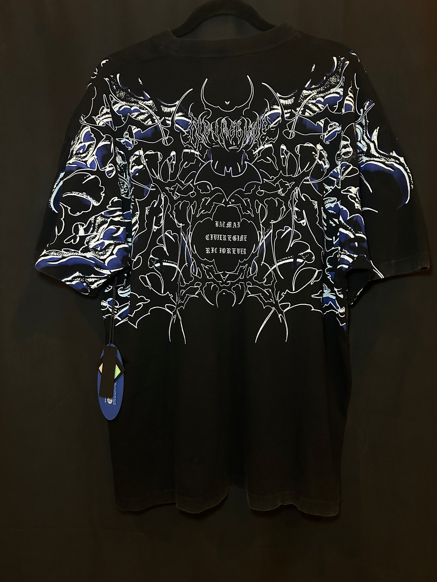 Throned Knight American Classic Oversized Tee in Vintage Black