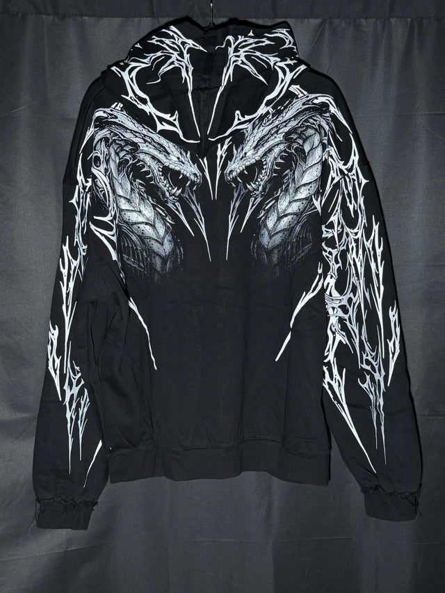 Tarnished Leviathan Oversized Zip-up hoodie