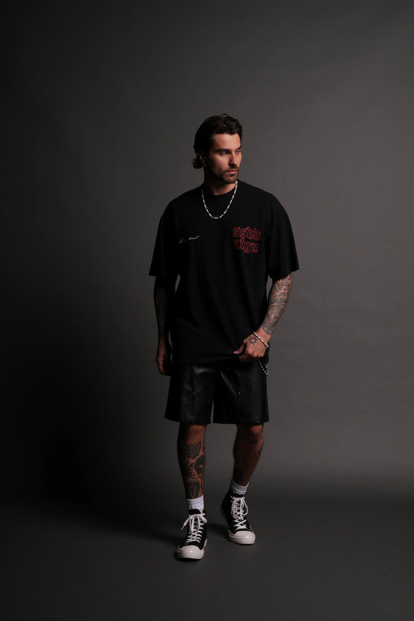 New Beginnings "Premium" Oversized Tee in Black