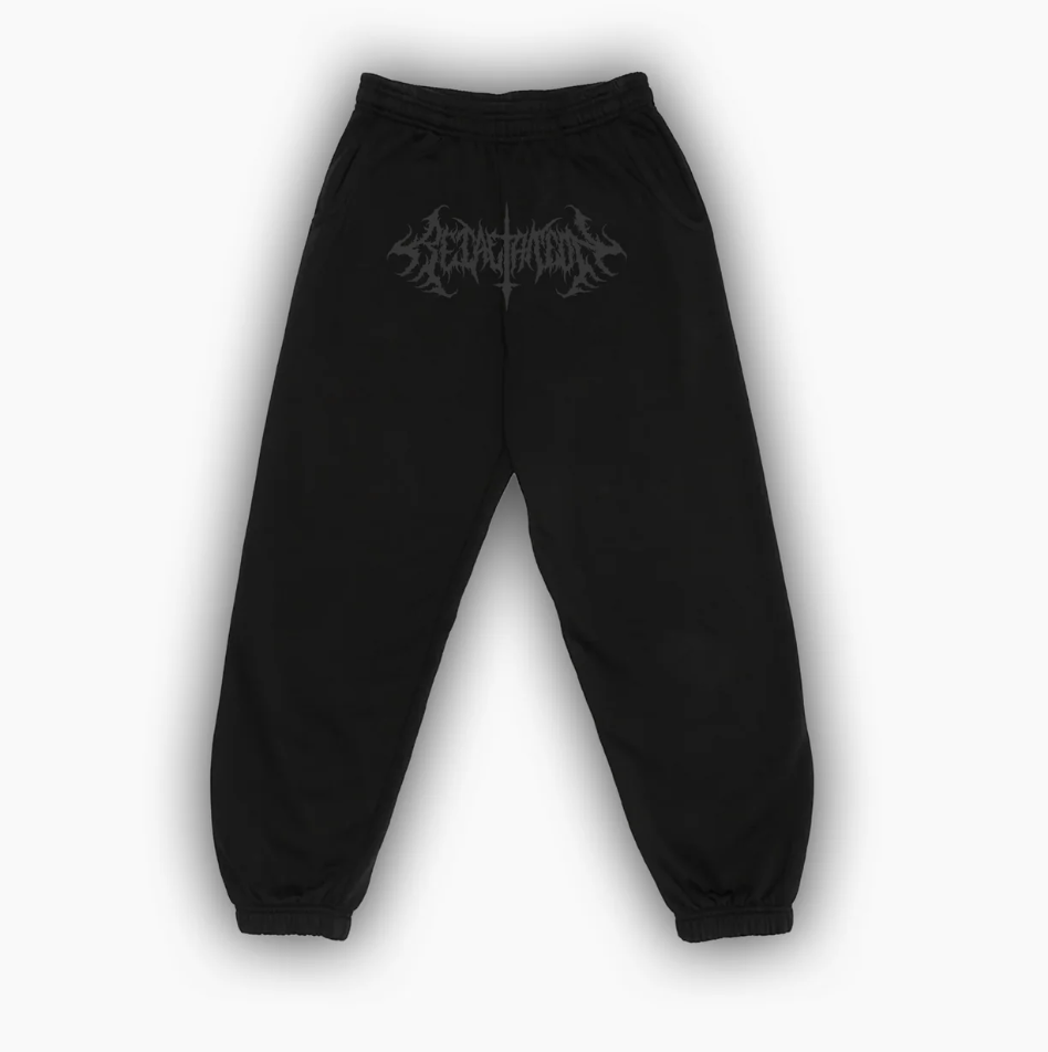 Retaliation  Incision Sweatpants | Grey on Black