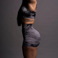 Chopper Everson Seamless "Huxley" Shorts in Black Ghost Clouds