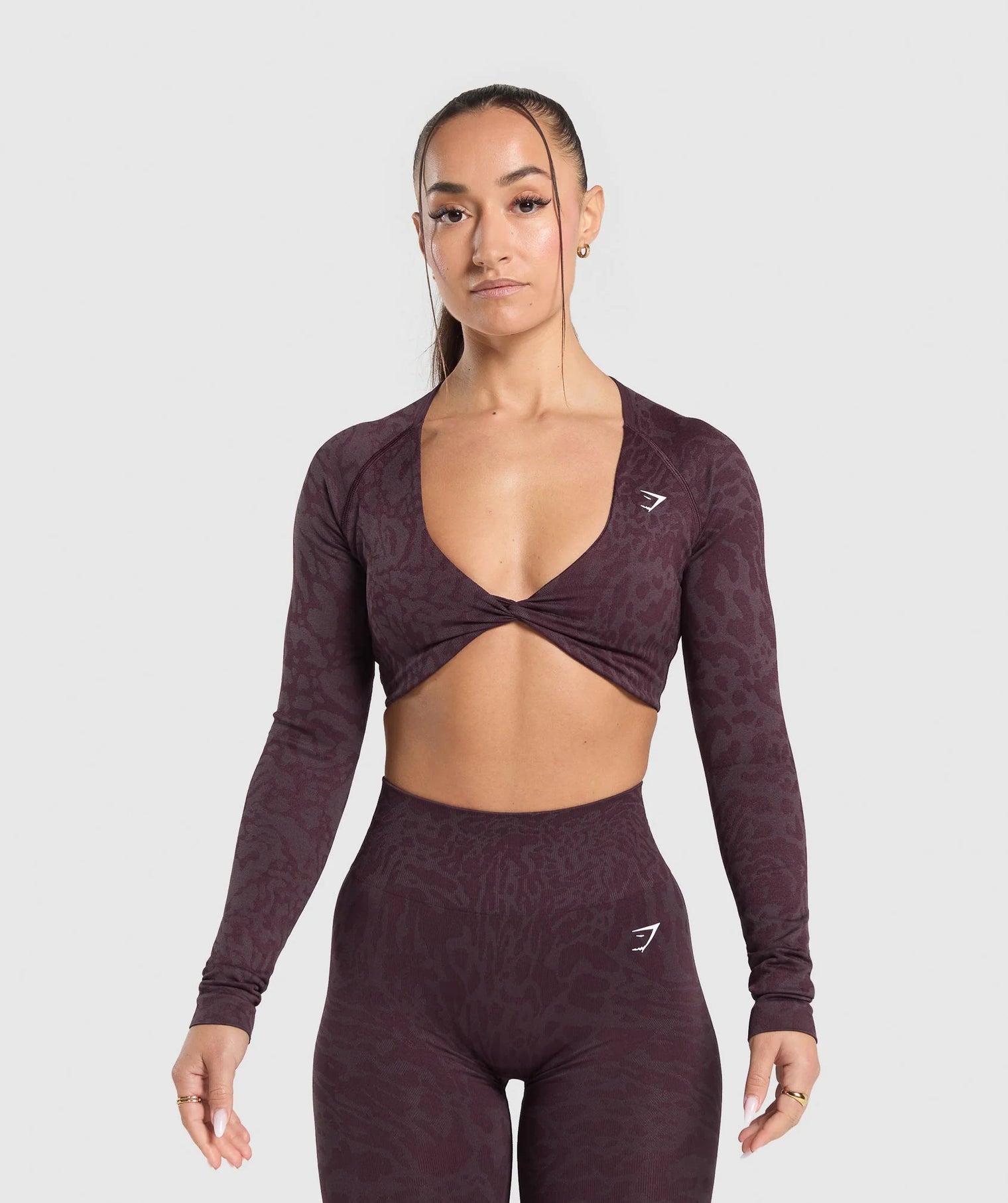 Gymshark Adapt Safari Long Sleeve Crop Top