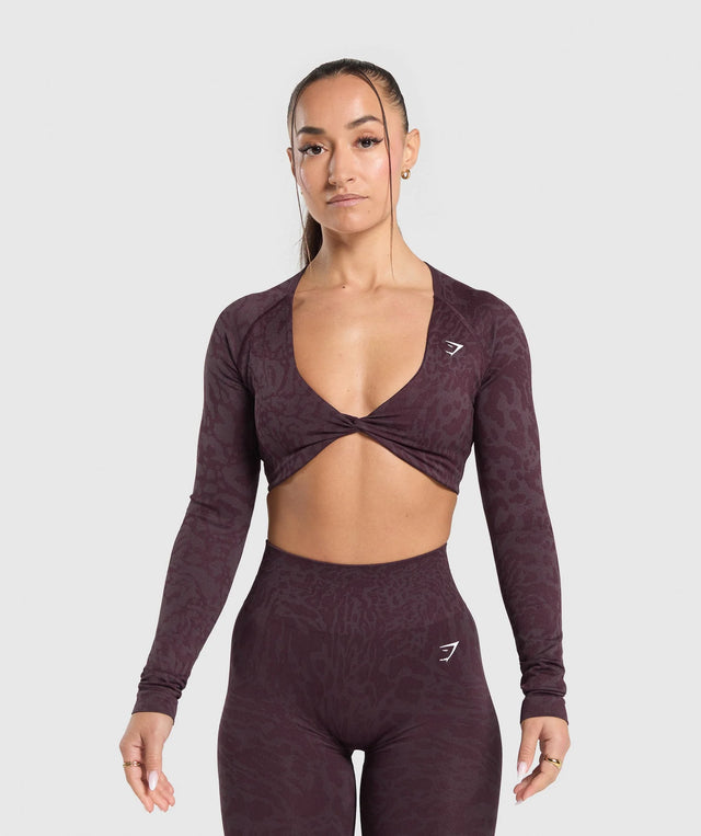 Gymshark Adapt Safari Long Sleeve Crop Top