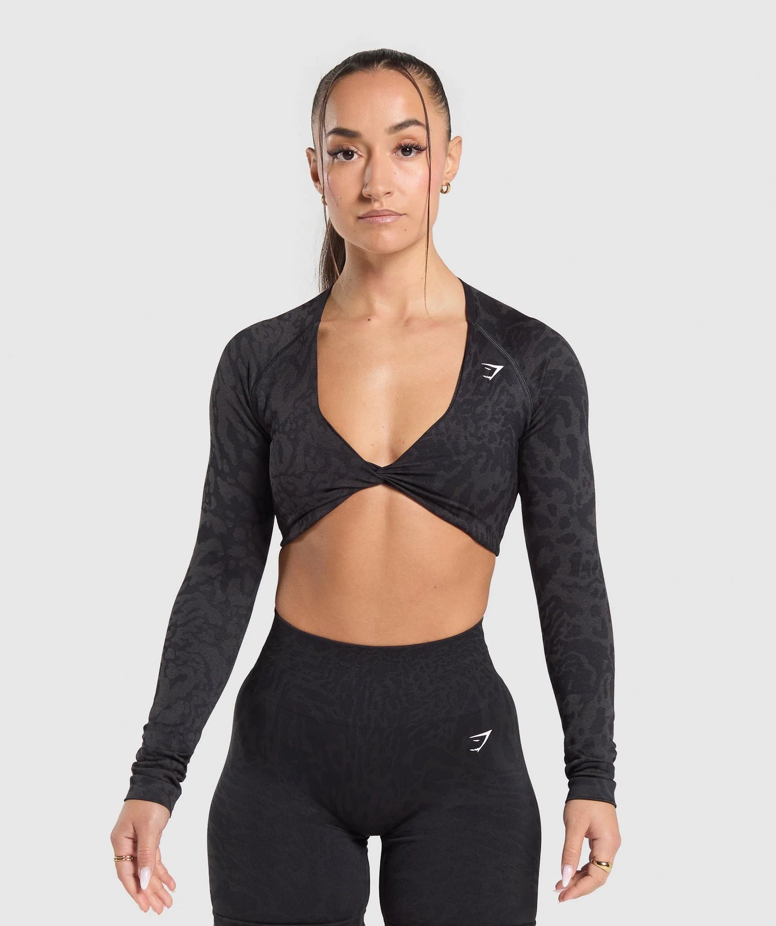 Gymshark Adapt Safari Long Sleeve Crop Top