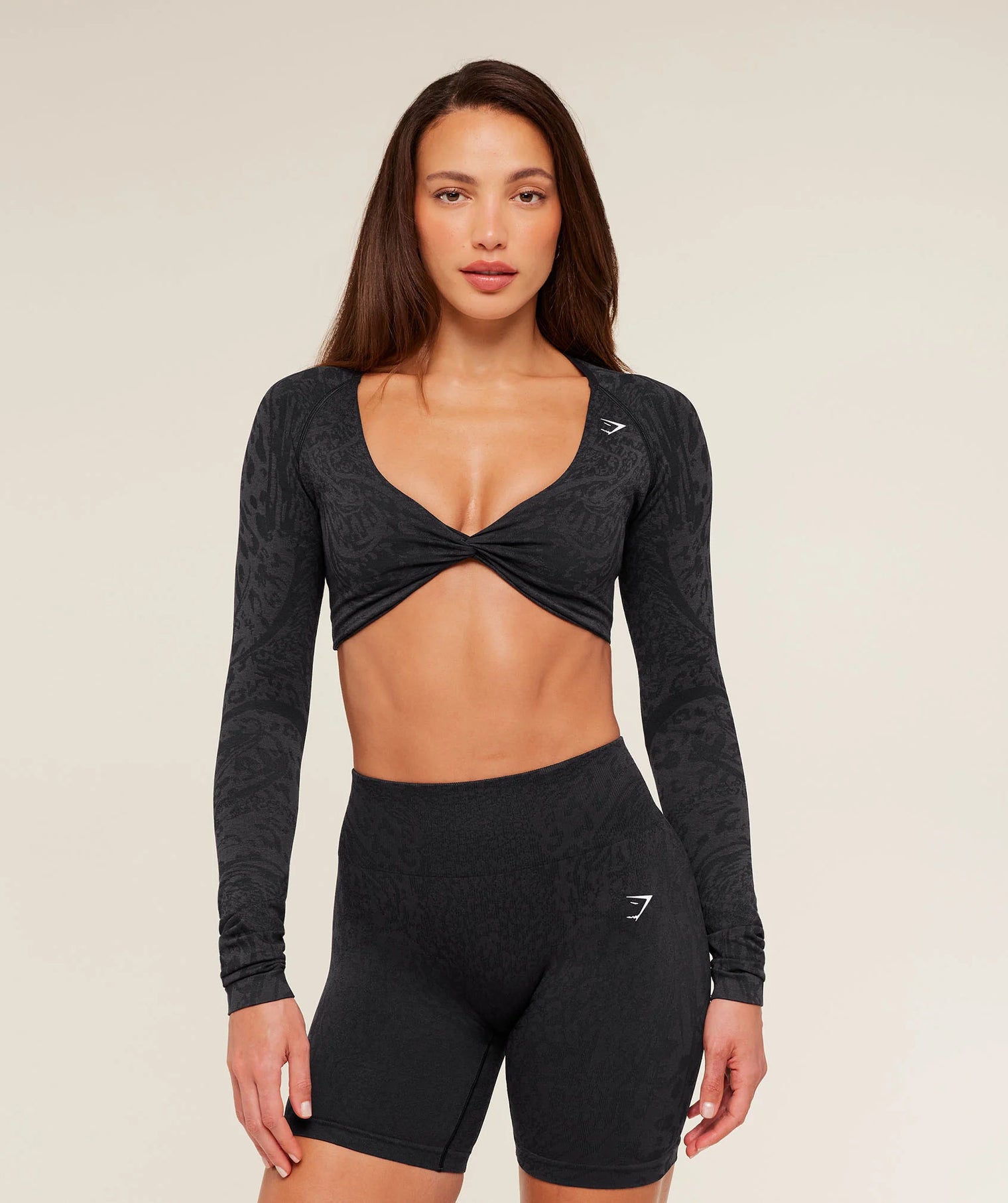 GS Adapt Animal X Whitney Long Sleeve Crop Top